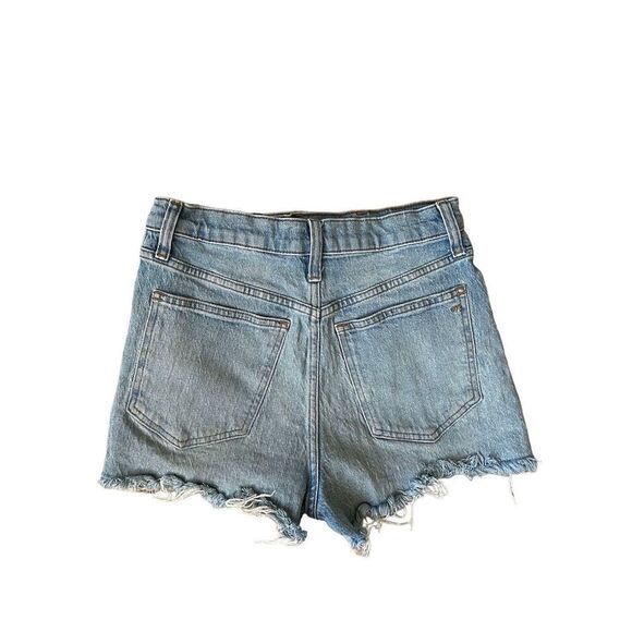 Madewell The Perfect Jeant Distressed Short size 27 Light Blue - Picture 2 of 10
